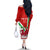 Custom Wales Rugby Off The Shoulder Long Sleeve Dress 2023 World Cup Cymru Curve Style - Wonder Print Shop