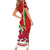 Custom Wales Rugby Short Sleeve Bodycon Dress 2023 World Cup Cymru Curve Style - Wonder Print Shop