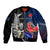 New Zealand And France Rugby Bomber Jacket All Black With Les Bleus Together 2023 World Cup - Wonder Print Shop