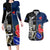 New Zealand And France Rugby Couples Matching Long Sleeve Bodycon Dress and Hawaiian Shirt All Black With Les Bleus Together 2023 World Cup - Wonder Print Shop