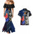 New Zealand And France Rugby Couples Matching Mermaid Dress and Hawaiian Shirt All Black With Les Bleus Together 2023 World Cup - Wonder Print Shop