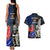 New Zealand And France Rugby Couples Matching Tank Maxi Dress and Hawaiian Shirt All Black With Les Bleus Together 2023 World Cup - Wonder Print Shop