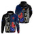 New Zealand And France Rugby Hoodie All Black With Les Bleus Together 2023 World Cup - Wonder Print Shop