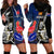 New Zealand And France Rugby Hoodie Dress All Black With Les Bleus Together 2023 World Cup - Wonder Print Shop