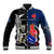 Custom New Zealand And France Rugby Baseball Jacket All Black With Les Bleus Together 2023 World Cup - Wonder Print Shop