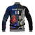 Custom New Zealand And France Rugby Baseball Jacket All Black With Les Bleus Together 2023 World Cup - Wonder Print Shop