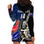 Custom New Zealand And France Rugby Hoodie Dress All Black With Les Bleus Together 2023 World Cup - Wonder Print Shop