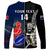 Custom New Zealand And France Rugby Long Sleeve Shirt All Black With Les Bleus Together 2023 World Cup - Wonder Print Shop