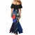 Custom New Zealand And France Rugby Mermaid Dress All Black With Les Bleus Together 2023 World Cup - Wonder Print Shop