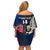 Custom New Zealand And France Rugby Off Shoulder Short Dress All Black With Les Bleus Together 2023 World Cup - Wonder Print Shop