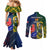 south-africa-and-france-rugby-couples-matching-mermaid-dress-and-long-sleeve-button-shirts-springboks-with-les-bleus-together-2023-world-cup