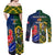 South Africa And France Rugby Couples Matching Off Shoulder Maxi Dress and Long Sleeve Button Shirts Springboks With Les Bleus Together 2023 World Cup - Wonder Print Shop