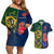 South Africa And France Rugby Couples Matching Off Shoulder Short Dress and Hawaiian Shirt Springboks With Les Bleus Together 2023 World Cup - Wonder Print Shop