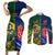 South Africa And France Rugby Couples Matching Short Sleeve Bodycon Dress and Long Sleeve Button Shirts Springboks With Les Bleus Together 2023 World Cup - Wonder Print Shop