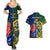 South Africa And France Rugby Couples Matching Summer Maxi Dress and Hawaiian Shirt Springboks With Les Bleus Together 2023 World Cup - Wonder Print Shop