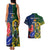 South Africa And France Rugby Couples Matching Tank Maxi Dress and Hawaiian Shirt Springboks With Les Bleus Together 2023 World Cup - Wonder Print Shop