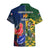 South Africa And France Rugby Hawaiian Shirt Springboks With Les Bleus Together 2023 World Cup - Wonder Print Shop