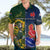 South Africa And France Rugby Hawaiian Shirt Springboks With Les Bleus Together 2023 World Cup - Wonder Print Shop