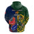 South Africa And France Rugby Hoodie Springboks With Les Bleus Together 2023 World Cup - Wonder Print Shop