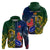 South Africa And France Rugby Hoodie Springboks With Les Bleus Together 2023 World Cup - Wonder Print Shop