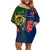 South Africa And France Rugby Off Shoulder Short Dress Springboks With Les Bleus Together 2023 World Cup - Wonder Print Shop