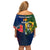 South Africa And France Rugby Off Shoulder Short Dress Springboks With Les Bleus Together 2023 World Cup - Wonder Print Shop