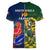 south-africa-and-france-rugby-women-v-neck-t-shirt-springboks-with-les-bleus-together-2023-world-cup