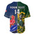 Custom South Africa And France Rugby Baseball Jersey Springboks With Les Bleus Together 2023 World Cup - Wonder Print Shop