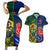 Custom South Africa And France Rugby Couples Matching Short Sleeve Bodycon Dress and Hawaiian Shirt Springboks With Les Bleus Together 2023 World Cup - Wonder Print Shop