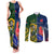 Custom South Africa And France Rugby Couples Matching Tank Maxi Dress and Long Sleeve Button Shirts Springboks With Les Bleus Together 2023 World Cup - Wonder Print Shop