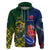 Custom South Africa And France Rugby Hoodie Springboks With Les Bleus Together 2023 World Cup - Wonder Print Shop