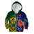 Custom South Africa And France Rugby Kid Hoodie Springboks With Les Bleus Together 2023 World Cup - Wonder Print Shop