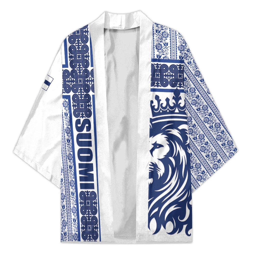 Finland Independence Day Kimono Suomi Lion Hannunvaakuna Knot