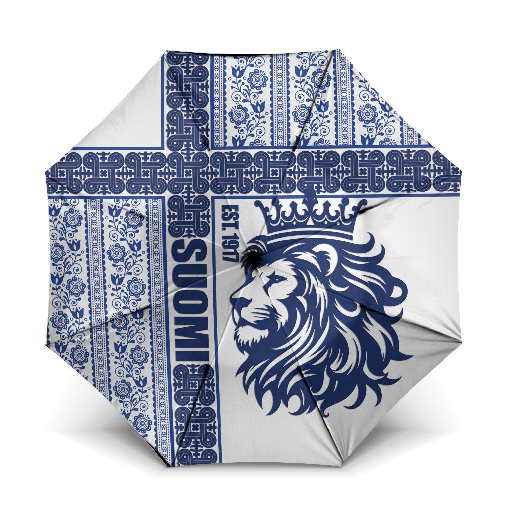 Finland Independence Day Umbrella Suomi Lion Hannunvaakuna Knot