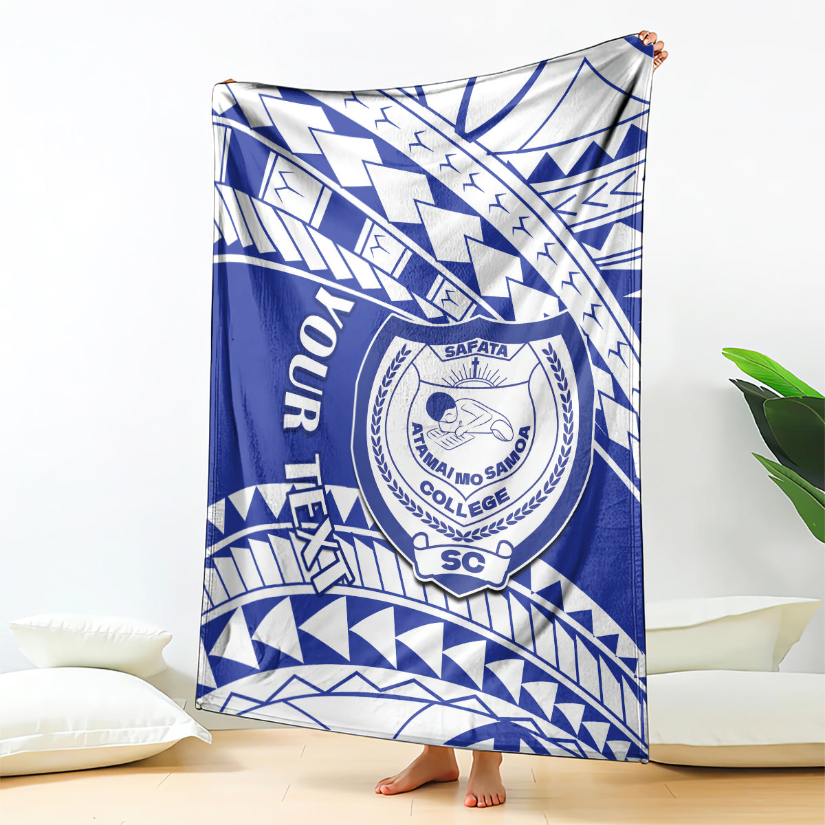 personalised-samoa-safata-college-blanket-samoan-pattern