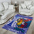 Personalised Philippines Area Rug Filipino Sarimanok With Polynesian Tattoo - Wonder Print Shop