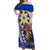 Personalised Philippines Off Shoulder Maxi Dress Filipino Sarimanok With Polynesian Tattoo - Wonder Print Shop