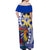 Personalised Philippines Off Shoulder Maxi Dress Filipino Sarimanok With Polynesian Tattoo - Wonder Print Shop