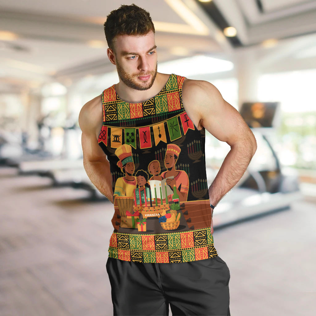 Happy Kwanzaa Men Tank Top African-American Culture Celebration - Wonder Print Shop