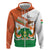 Niger Republic Day Zip Hoodie Coat Of Arms With Dama Gazelle - Wonder Print Shop