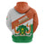 Niger Republic Day Zip Hoodie Coat Of Arms With Dama Gazelle - Wonder Print Shop