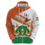 Niger Republic Day Zip Hoodie Coat Of Arms With Dama Gazelle - Wonder Print Shop