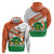 Niger Republic Day Zip Hoodie Coat Of Arms With Dama Gazelle - Wonder Print Shop