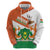 Niger Republic Day Zip Hoodie Coat Of Arms With Dama Gazelle - Wonder Print Shop