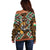 Personalized Niger Off Shoulder Sweater Leopard Ankara African Pattern - Wonder Print Shop