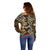 Personalized Niger Off Shoulder Sweater Leopard Ankara African Pattern - Wonder Print Shop