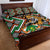 Personalized Niger Quilt Bed Set Leopard Ankara African Pattern - Wonder Print Shop