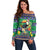 Brazil Christmas Off Shoulder Sweater Toco Toucan Feliz Natal - Wonder Print Shop