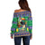 Brazil Christmas Off Shoulder Sweater Toco Toucan Feliz Natal - Wonder Print Shop