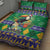 Brazil Christmas Quilt Bed Set Toco Toucan Feliz Natal - Wonder Print Shop